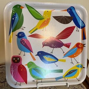 IKEA colorful bird tray